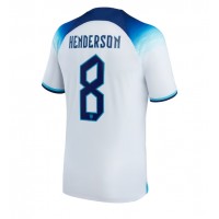 Pánský Fotbalový dres Anglie Jordan Henderson #8 MS 2022 Domácí Krátký Rukáv